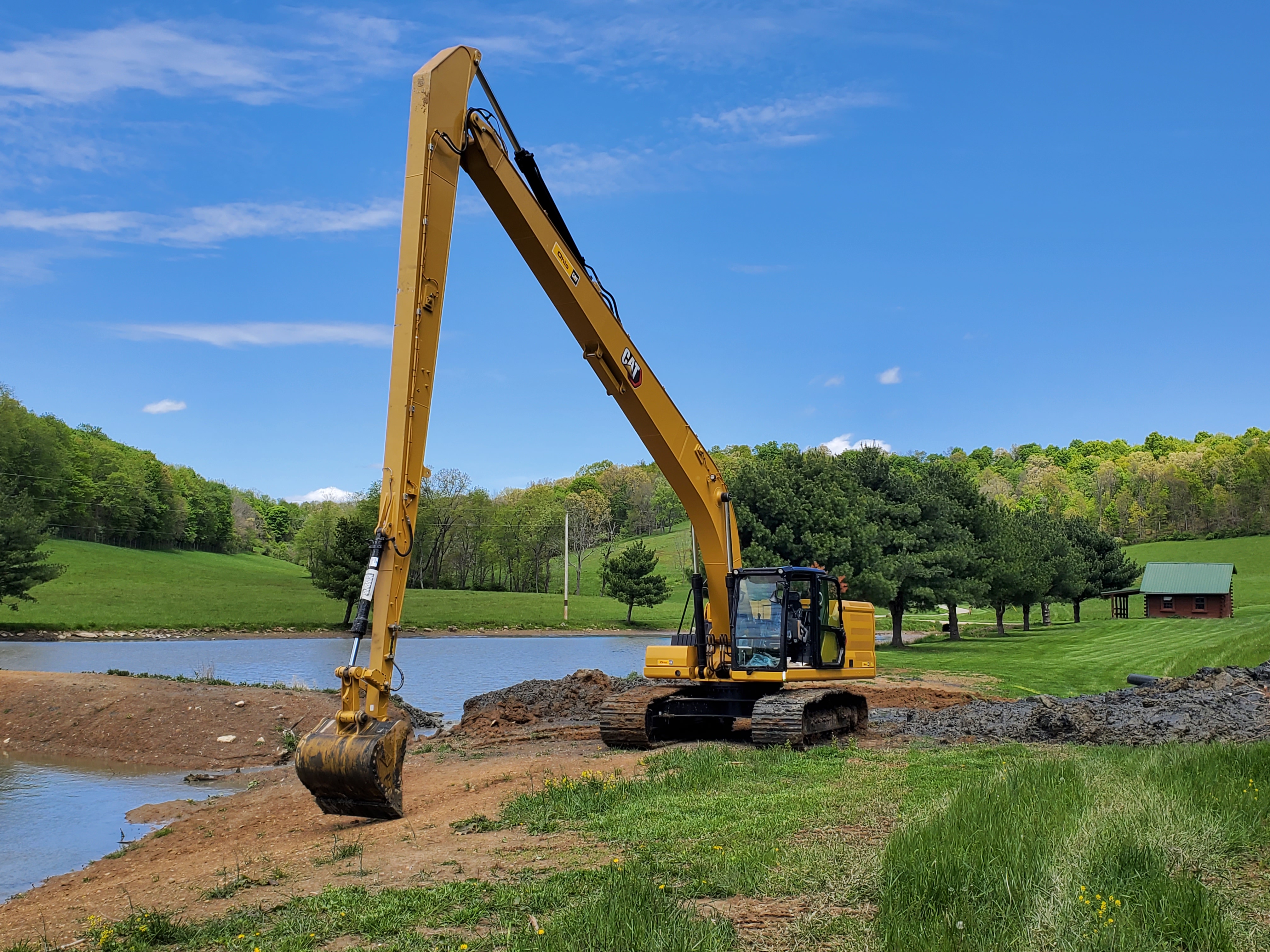 Excavator Grading and Earthmoving